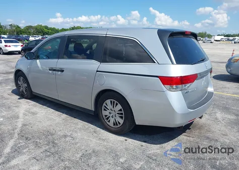2014 Honda Odyssey Lx из США, поврежденный, VIN 5FNRL5H24EB058588